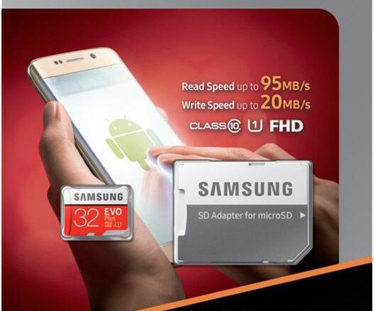Karta pamięci Samsung EVO+ Plus MB-MC32GA 32 GB + Adapter