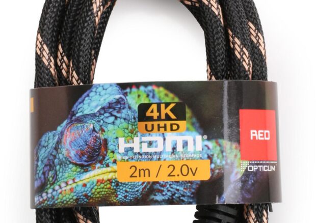 Kabel HDMI-HDMI Opticum RED 4K UHD – 2m (v2.0)