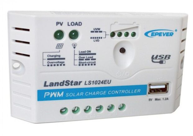 Regulator ładowania PWM, EPEVER LS1024EU 10A 12/24V + gniazdo USB