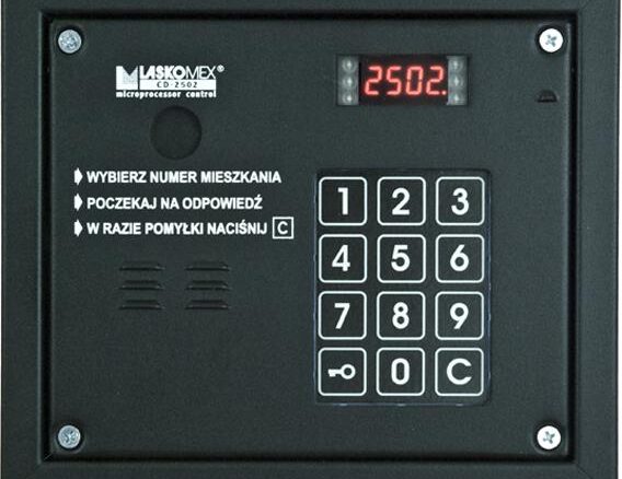 Laskomex CP-2503P czarny Panel audio z możliwością dołożenia kamery