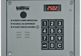 Laskomex CP-2503R srebrny Panel audio z czytnikiem kluczy RFID