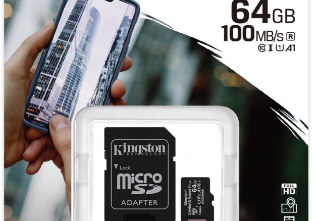 Karta pamięci Kingston Canvas Select Plus 64GB 100MB microSDXC CL10 UHS-I Card + SD Adapter