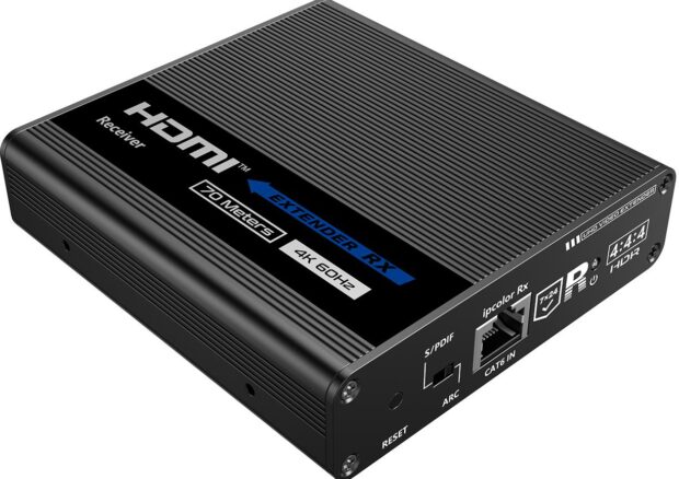 Odbiornik konwertera HDMI na LAN “KASKADA” 4K Spacetronik IP SPH-676C RX