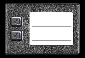 ACO CDN-2NP ST Podświetlany panel listy lokatorów z 2 przyciskami