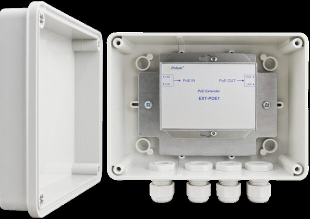 EXTENDER POE PULSAR EXT-POE1H DO 1 KAMERY IPEXTENDER POE PULSAR EXT-POE1H W OBUDOWIE HERMETYCZNEJ DO 1 KAMERY IP