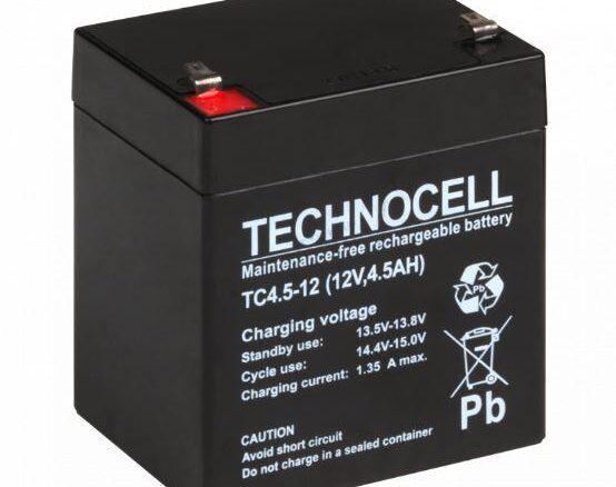 Akumulator AGM TECHNOCELL serii TC 12V 4,5Ah