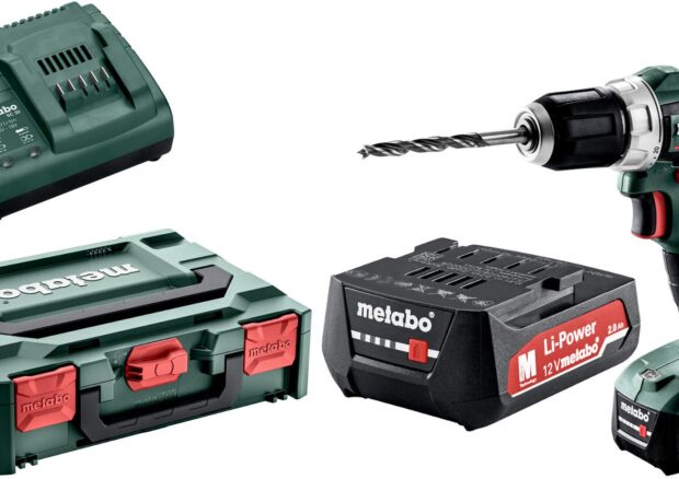 Wiertarko-wkrętarka akumulatorowa Metabo PowerMaxx BS 12 BL 2x2Ah ładowarka walizka