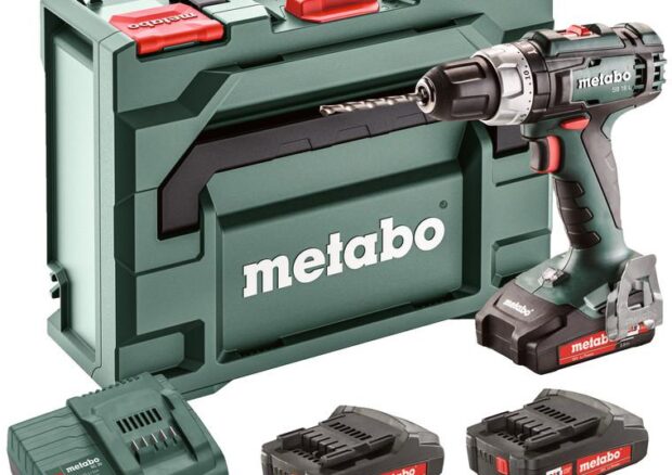 Wiertarka udarowa akumulatorowa Metabo SB 18 L Set 3x2Ah ładowarka walizka