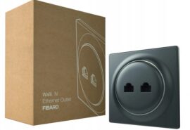 FIBARO Walli N Ethernet Outlet (antracyt) | FGWEEU-021-8