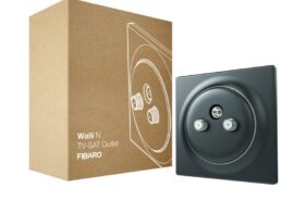 FIBARO Walli N TV-SAT Outlet (antracyt) | FGWTFEU-021-8