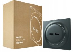 FIBARO Walli N USB Outlet (antracyt)