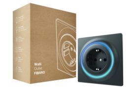 FIBARO Walli Outlet type F (antracyt) | FGWOF-011-8