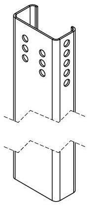 PODPORA TYLNA GRUNT STANDARD L3550, CORAB XPF_WS007N.3.0000