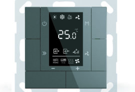 GVS KNX Sensor termostat HVAC grafit mat. CHTPB-04/00.2.01