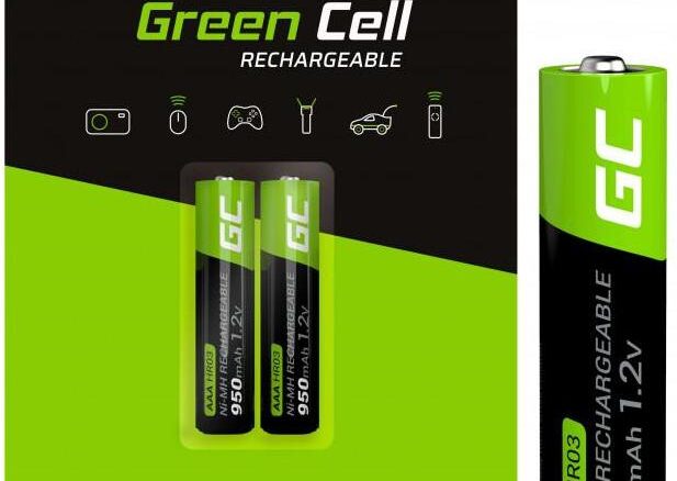 AKUMULATORKI Green Cell 2x AAA HR03 950mAh GR07