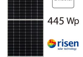 Moduł panel PV srebrna rama bifacial 445W RISEN RSM144-7-445MBMDG 2128x1048x30mm