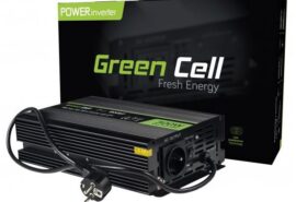 PRZETWORNICA NAPIĘCIA INWERTER Green Cell 12V -> 230V 300W/600W CZYSTA SINUSOIDA INV07