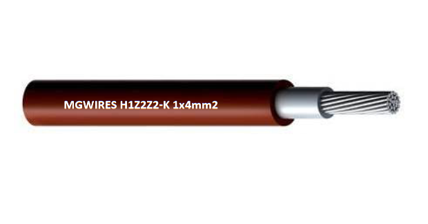 Przewód kabel SOLARNY 4mm2 MG Wires, H1Z2Z2-K CZERWONY 1m