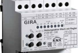 GIRA KNX Aktor grzewczy 6-kanałowy z regulatorem 2129 00