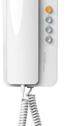 Unifon wielolokatorski do instalacji 4,5,6 żyłowych WEKTA, biały TK-6.1