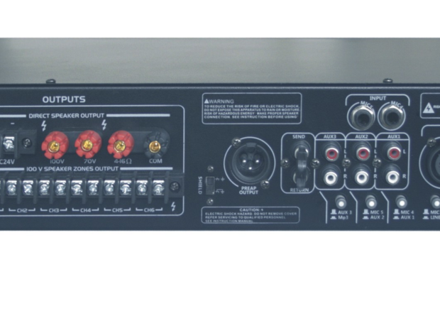WZMACNIACZ RH SOUND DCB-250BC/MP3+Bluetooth 250W 100V