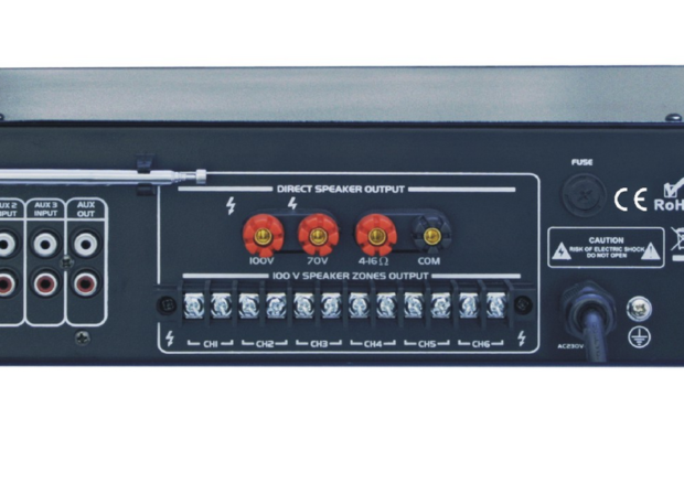 WZMACNIACZ RH SOUND ST-2180BC/MP3+FM+Bluetooth 180W 100V