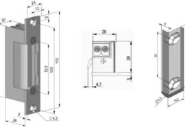 Elektrozaczep symetr., rewers. SCOT ES-S12DC-R PROFI