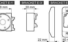 SATEL BE WAVE Uchwyt kulowy do czujek Outdoor Motion Detector – szary BRACKET E GY ABAX2