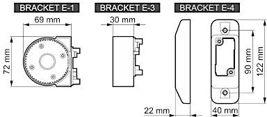 SATEL BE WAVE Uchwyt kulowy do czujek Outdoor Motion Detector – szary BRACKET E GY ABAX2