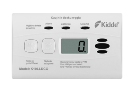 Czujnik czadu z wyświetlaczem Kidde K10LLDCO