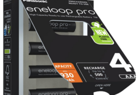 Akumulatorki R03 / AAA Panasonic Eneloop PRO 930mAh Ni-MH BK-4HCDE/4BE (blister 4 szt.)