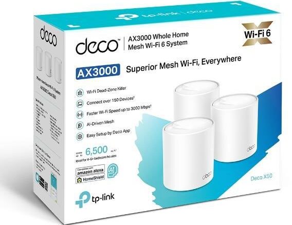 DOMOWY SYSTEM WI-FI MESH TP-LINK DECO X50 (3-PACK)