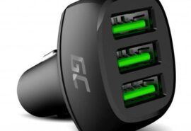 ŁADOWARKA SAMOCHODOWA Green Cell POWERRIDE 54W 3xUSB 18W ULTRA CHARGE CADGC01