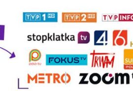 Antena pokojowa DVB-T2 Spacetronik Locus TV zasilacz 45dB