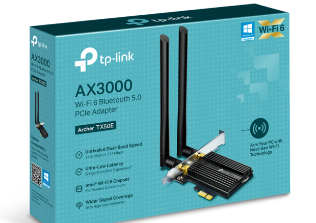 KARTA SIECIOWA TP-LINK Archer TX50E Wi-Fi 6, Bluetooth 5.0