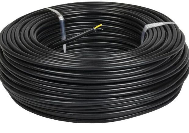 Przewód elektryczny ziemny drut YKY 0,6/1kV 3×1,5mm2 CZARNY 100m MERCOR