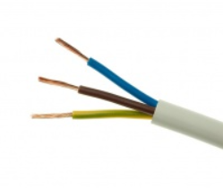 Przewód elektryczny giętki linka OWY 3×2,5mm2 300/500V ELEKTROKABEL 1m