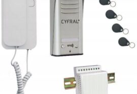 DOMOFON CYFRAL COSMO 1-LOKATORSKI SREBRNY