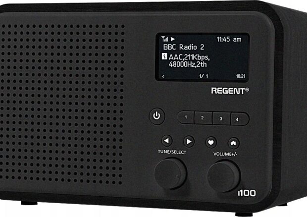 Radio internetowe Ferguson Regent i100 z DAB/DAB+/FM/Bluetooth. Stereo bass reflex.