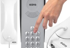 DOMOFON ”EURA” ADP-36A3 ”INGRESSO BIANCO” – 1-rodzinny, kaseta zewnętrzna z szyfratorem