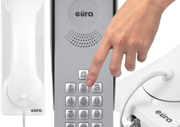 DOMOFON ”EURA” ADP-36A3 ”INGRESSO BIANCO” – 1-rodzinny, kaseta zewnętrzna z szyfratorem