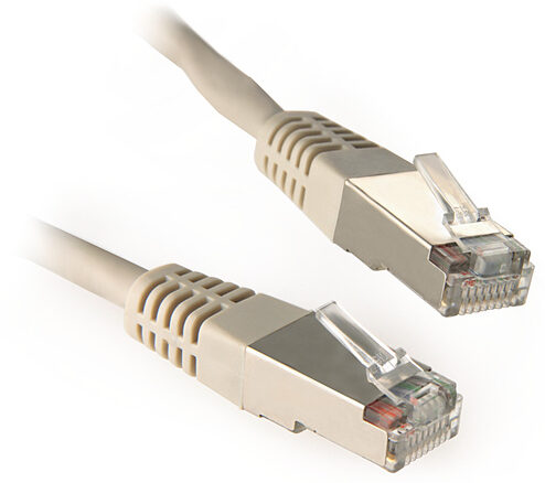 PATCHCORD KAT5E FTP 10M SZARY