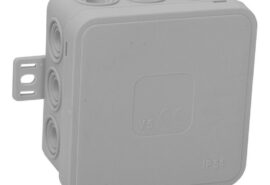 Puszka natynkowa pusta 12 wlotów VIPLAST V5 klik SZARA IP54 75x75x41mm 035-03