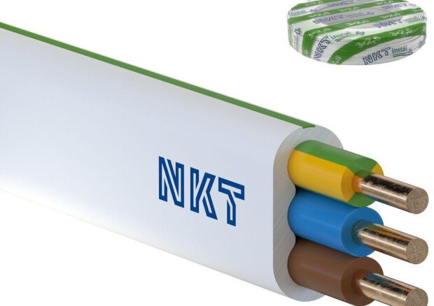Przewód NKT instal PLUS YDYp 3×2,5 żo 450/750V 100m