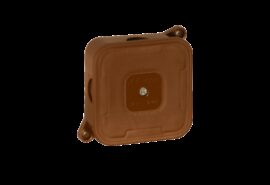 Puszka natynkowa pusta 4 wlotów VIPLAST VP-2 BRĄZOWA IP44 85x85x35mm 027-02