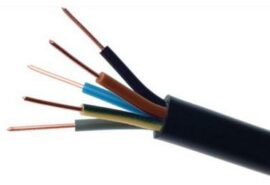 Przewód elektryczny ziemny drut YKY 0,6/1kV 5x4mm2 CZARNY ELEKTROKABEL 1m