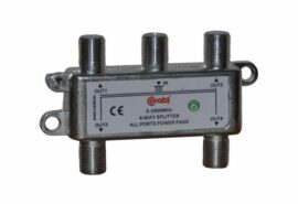 ROZGAŁĘŹNIK-SPLITER 5-2400 Mhz CORAB 4 DROŻNY Z PRZEJŚCIEM NAPIĘCIA