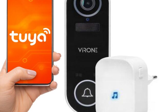 BEZPRZEWODOWY DZWONEK Z KAMERĄ WI-FI, TUYA VIRONE VDB-1