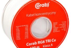 PRZEWÓD KONCENTRYCZNY RG6 TRI Cu CORAB ( szpula 100m ) klasa A