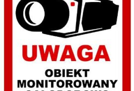 NAKLEJKA OBIEKT MONITOROWANY 10×10 8332